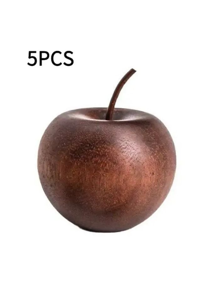 2 Pcs Natural Sapele Wood Apple Shape Essential Oil Diffuser For Home And Car - Image 5